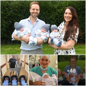 Triple the Joy: Houghton Parents Overwhelmed by Identical Triplet Blessing