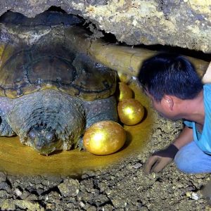 The true story of the Cossack turtle guarding the secret treasure in the cave intrigues many people (VIDEO)